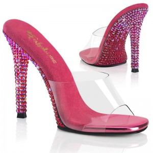 Claquette Pleaser Gala-01DMM Femme Fushia | PARIS FRYHMACR