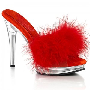 Claquette Pleaser Glory-501F-8 Femme Rouge | PARIS FRRNWEAX