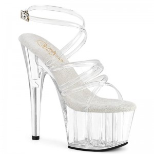 Talons Pleaser Adore-706 Femme Clear | FRANCE FRHUKMIX