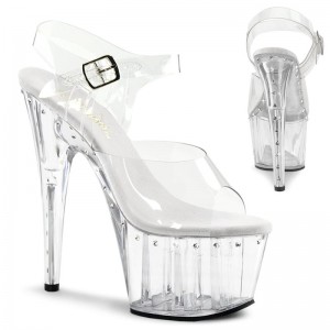 Talons Pleaser Adore-708LS Femme Clear | FRANCE FRXMBDSY