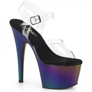 Talons Pleaser Adore-708MCH Femme Violette | FRANCE FRLAWQXY