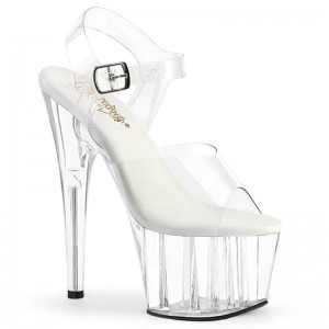 Talons Pleaser Adore-708VL Femme Clear | PARIS FRNLRJAX