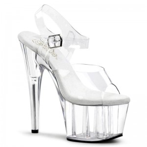 Talons Pleaser Adore-708 Femme Clear | PARIS FRWZVJAP