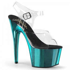 Talons Pleaser Adore-708 Femme Turquoise | PARIS FRKOWZCP