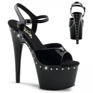 Talons Pleaser Adore-709LS Femme Noir | PARIS FRNASVOH