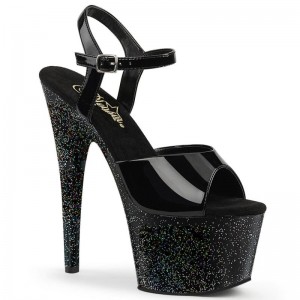 Talons Pleaser Adore-709MG Femme Noir | PARIS FRUHLIWJ