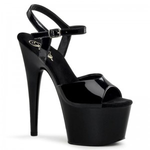 Talons Pleaser Adore-709 Femme Noir | PARIS FRTPHKYL