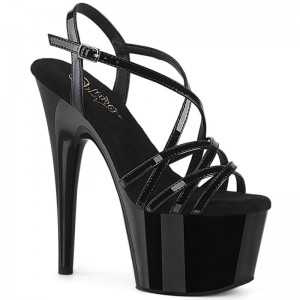 Talons Pleaser Adore-713 Femme Noir | PARIS FROJHYFC