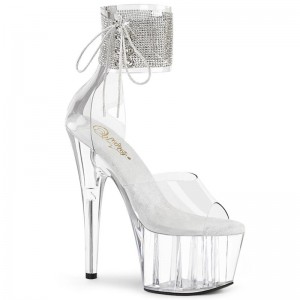 Talons Pleaser Adore-724RS Femme Clear | FRANCE FRNWGLZM