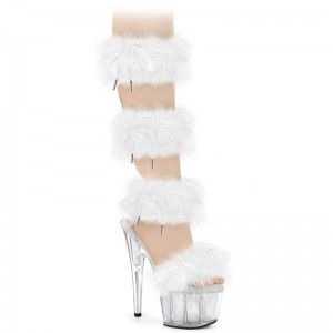 Talons Pleaser Adore-728F Femme Blanche | FRANCE FRUOIBFK