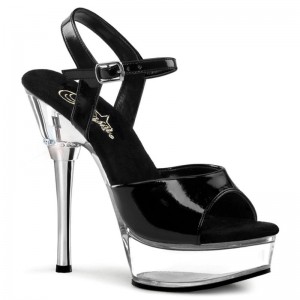 Talons Pleaser Allure-609 Femme Noir | FRANCE FRYHUIKN