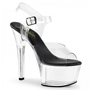 Talons Pleaser Aspire-608 Femme Noir | FRANCE FRIUYOFP