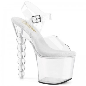 Talons Pleaser Bliss-708 Femme Clear | PARIS FRYCEWHM