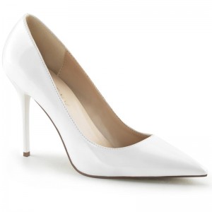 Talons Pleaser Classique-20 Femme Blanche | PARIS FRMWDIKV