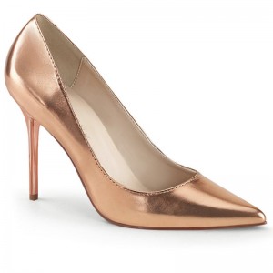 Talons Pleaser Classique-20 Femme Rose Doré Metal | PARIS FRHSOZWL