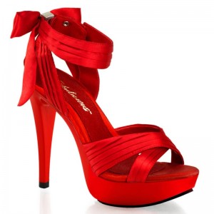 Talons Pleaser Cocktail-568 Femme Rouge | FRANCE FRUQVYJX