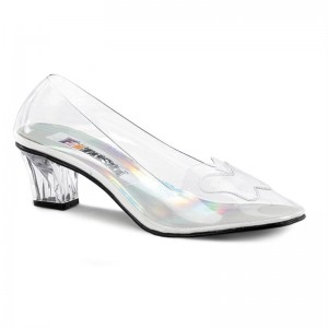 Talons Pleaser Crystal-103 Femme Clear | PARIS FRPIJVRG