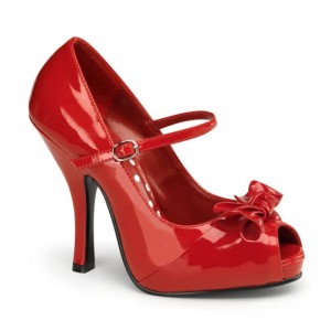 Talons Pleaser Cutiepie-08 Femme Rouge | PARIS FRTPLZBR