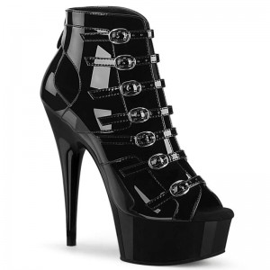 Talons Pleaser Delight-600-11 Femme Noir | FRANCE FRXYRMHD