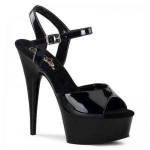 Talons Pleaser Delight-609 Femme Noir | PARIS FRSIOCJP