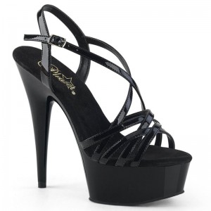 Talons Pleaser Delight-613 Femme Noir | PARIS FRSQIJZF