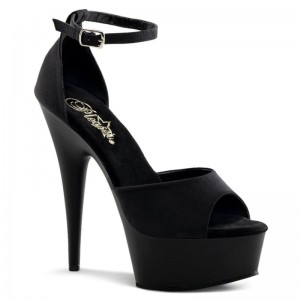 Talons Pleaser Delight-618PS Femme Noir | PARIS FRLOAIFR