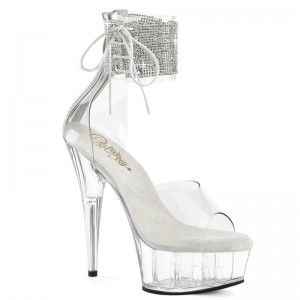 Talons Pleaser Delight-624RS Femme Clear | PARIS FRMUQDIH