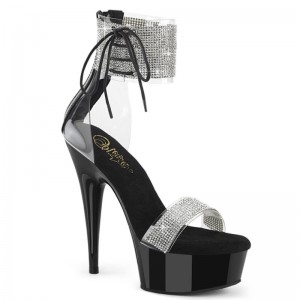 Talons Pleaser Delight-627RS Femme Noir | FRANCE FROKQDXG