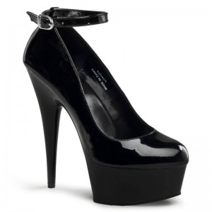 Talons Pleaser Delight-686 Femme Noir | FRANCE FRCGKNUL