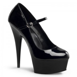 Talons Pleaser Delight-687 Femme Noir | PARIS FREQBCDT