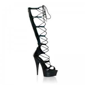 Talons Pleaser Delight-698 Femme Noir | FRANCE FRZJMSBQ