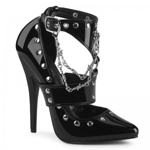 Talons Pleaser Domina-118 Femme Noir | PARIS FRTIMCBO