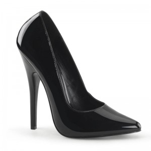 Talons Pleaser Domina-420 Femme Noir | PARIS FRVPRKWG