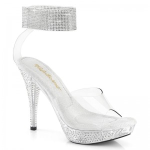 Talons Pleaser Elegant-442 Femme Clear | PARIS FRYQMVCB