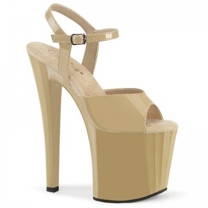 Talons Pleaser Enchant-709 Femme Beige | FRANCE FREYXROJ