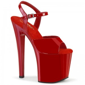 Talons Pleaser Enchant-709 Femme Rouge | PARIS FRSZEXAH