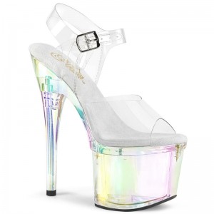 Talons Pleaser Esteem-708RBP Femme Clear | PARIS FRILPYUE