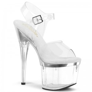 Talons Pleaser Esteem-708 Femme Argent | PARIS FRQLMOJR