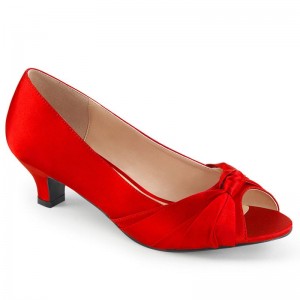 Talons Pleaser Fab-422 Femme Rouge | PARIS FRVPSWCB