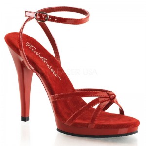 Talons Pleaser Flair-436 Femme Rouge | FRANCE FRSBVMQZ