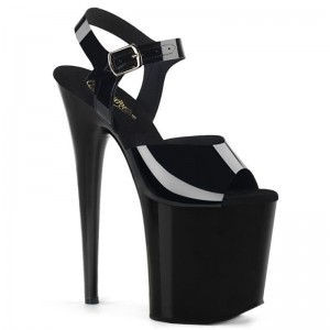 Talons Pleaser Flamingo-808N Femme Noir | PARIS FRRBSLNF