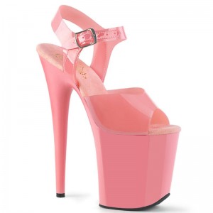 Talons Pleaser Flamingo-808N Femme Rose | FRANCE FROVUQKY