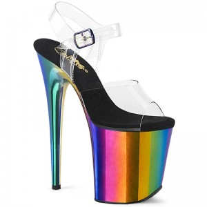 Talons Pleaser Flamingo-808RC Femme Multicolore | FRANCE FRJLITVC