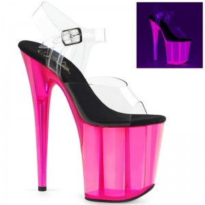 Talons Pleaser Flamingo-808UVT Femme Rose | PARIS FRUEYJSD