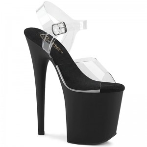 Talons Pleaser Flamingo-808 Femme Noir | PARIS FRYQXFUO