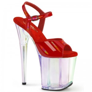 Talons Pleaser Flamingo-809HT Femme Rouge | FRANCE FRYEXDAQ