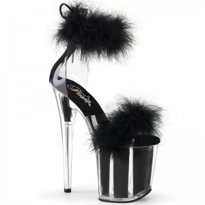 Talons Pleaser Flamingo-824F Femme Noir | FRANCE FRMHUKQB