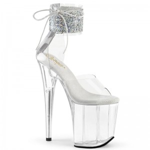 Talons Pleaser Flamingo-824RS-02 Femme Argent | PARIS FRICJPAR