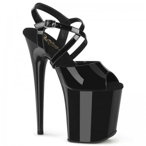 Talons Pleaser Flamingo-824 Femme Noir | FRANCE FRQHACOR