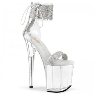 Talons Pleaser Flamingo-827RS Femme Argent | PARIS FRETGOUL